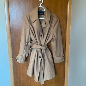 London Fog Camel Belted Trench - XL